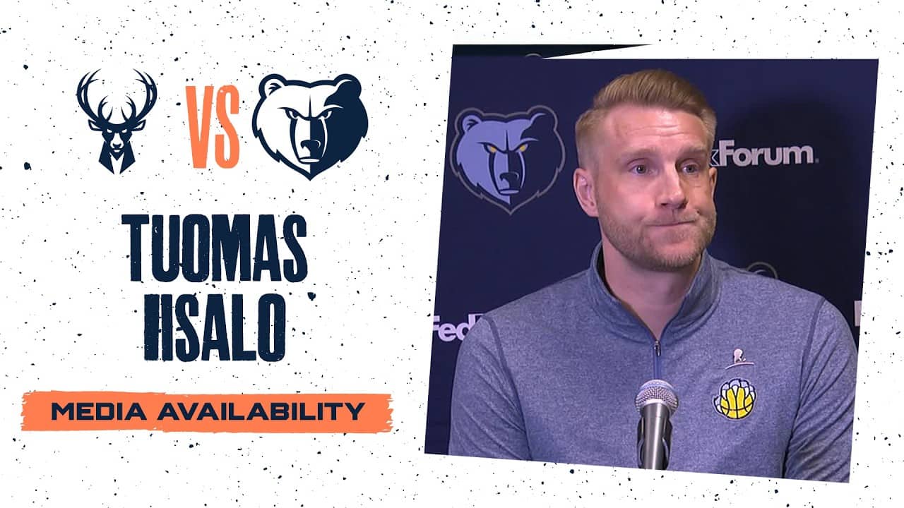 Tuomas Iisalo Press Conference | Grizzlies vs. Bucks
