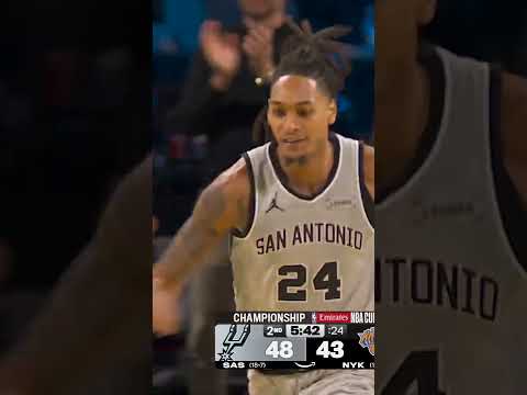 Vassell!!!!!!! #spurs 📺 NBA on Prime