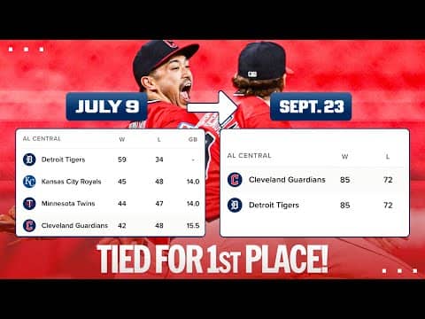 FINAL 3 OUTS: The Cleveland Guardians are TIED for FIRST PLACE in the AL Central! 😳