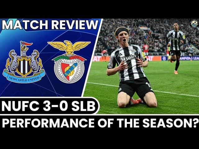 A EUROPEAN MASTERCLASS! Newcastle 3-0 Benfica | Champions League