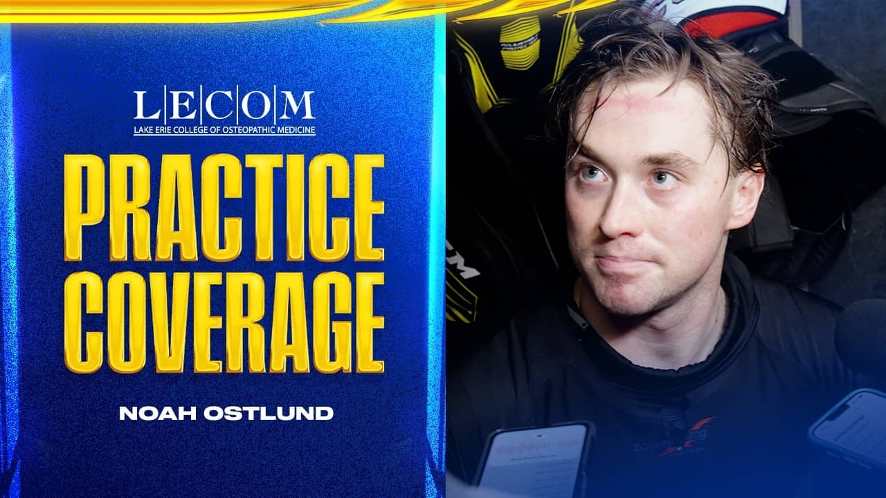 "It Was Very Fun" | Noah Ostlund On NHL Playoff Debut In Game 3 | Buffalo Sabres Playoffs