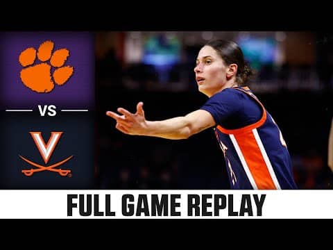 Clemson vs. Virginia Full Game Replay | 2025-26 ACC Women's Basketball