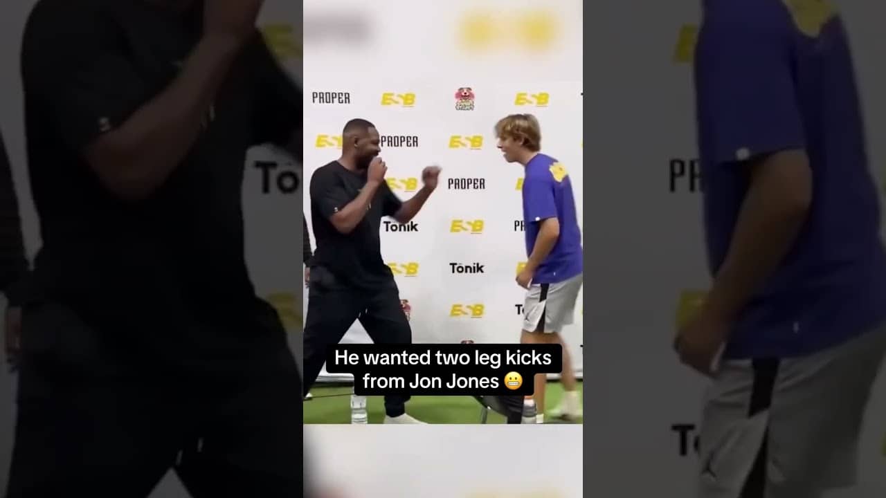 Jon Jones really sent him to the hospital 😅 (via @thejensendean/TT)