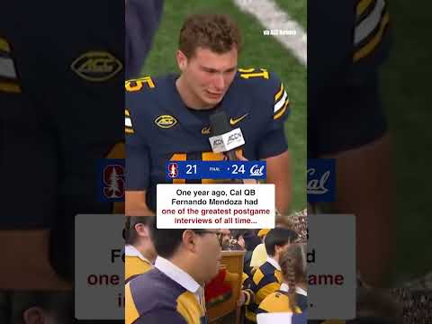 Fernando was hyped after beating Stanford in The Big Game 🐻 #shorts #collegefootball