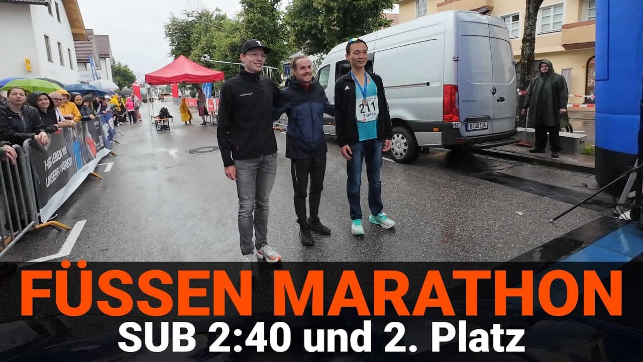 Platz 2 OVERALL beim Füssen Marathon – Sub 2:40?! | Lauf-Tagebuch #3