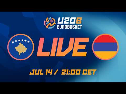 LIVE - Kosovo v Armenia | FIBA U20 EuroBasket 2026 Division B | Group Phase