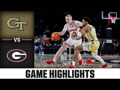 Georgia Tech vs. Georgia Game Highlights | 2025-26 ACC Men's Basketball