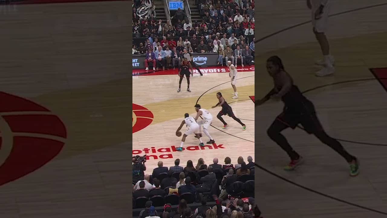 JARRETT STEAL ➡️ JAMES THREE. #cavsraptors #cleveland #nba #jamesharden