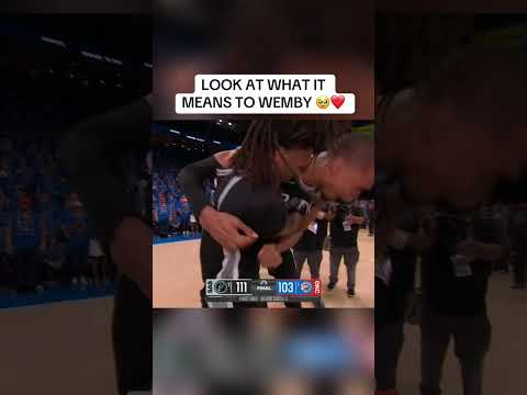 Victor Wembanyama was overcome with emotions after leading the Spurs to the NBA Finals š„¹