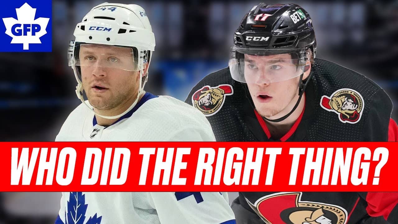 Morgan Rielly vs Ridly Greig: Who Did The Right Thing?