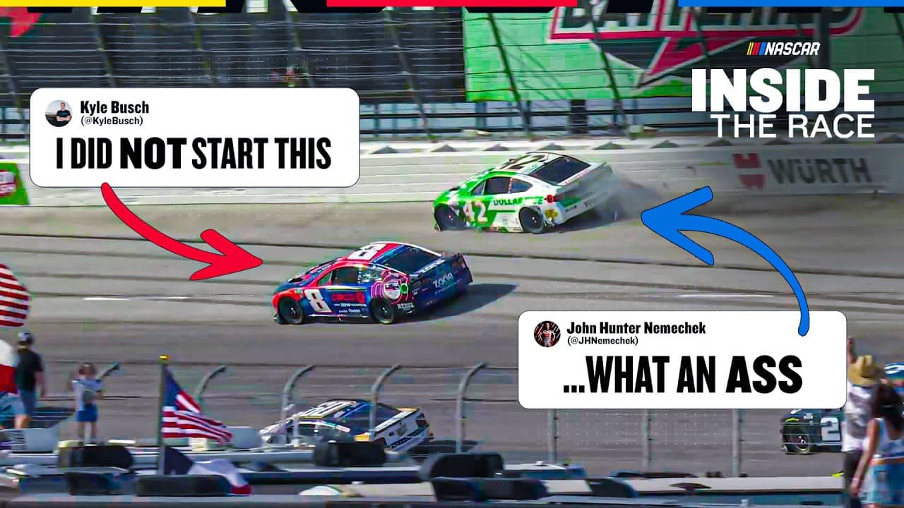 What Happened Between Kyle Busch & John Hunter Nemechek? | NASCAR