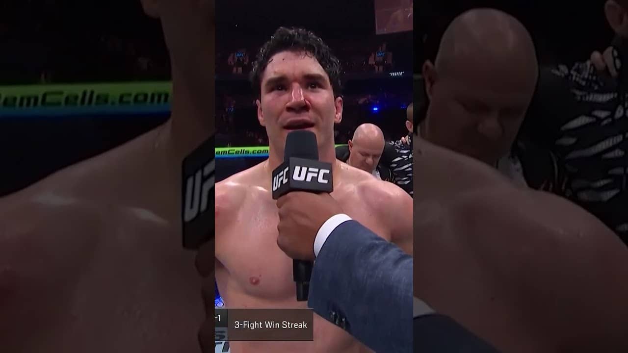 This meant the world to him 🌎 #ufcwinnipeg