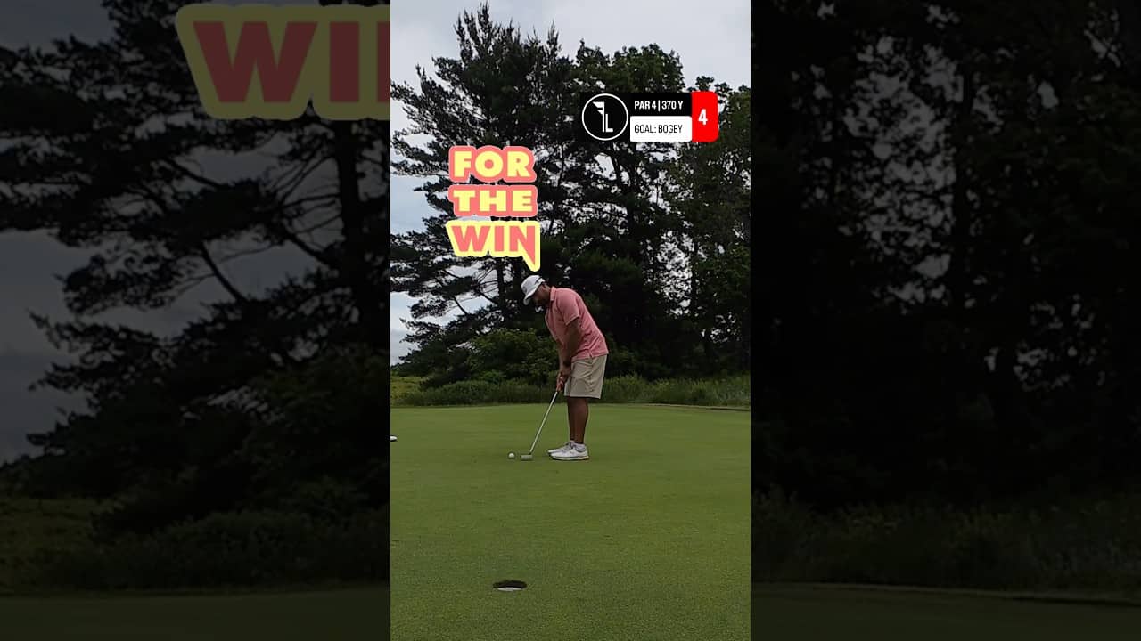 HIGH STAKES: Bogey or bust 😬 #shorts
