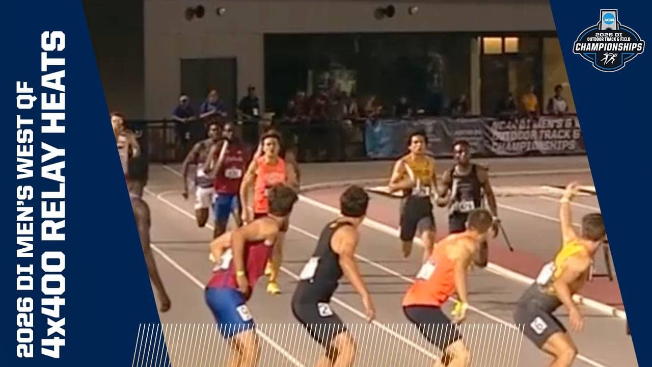 Every men's 4x400 meter relay heat from the 2026 NCAA Division I West First Round track & field meet
