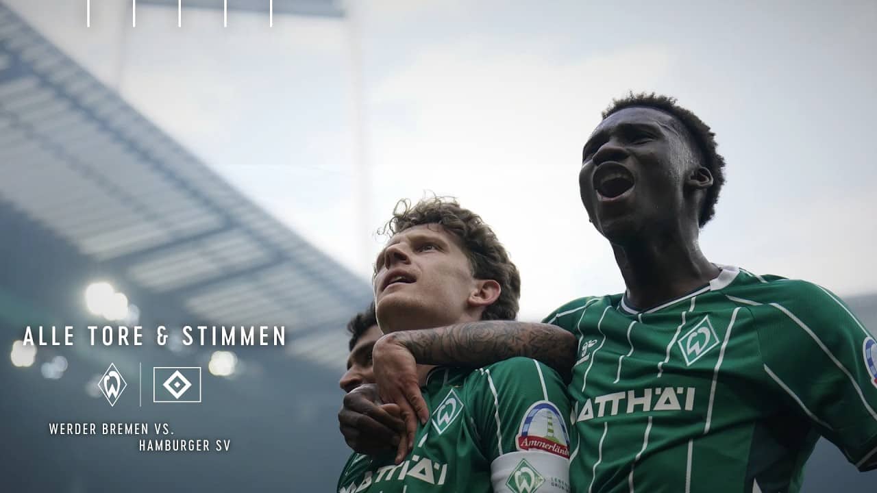 WIR SIND DERBYSIEGER 💚🤍 I Alle Tore & Stimmen I Werder Bremen 3:1 Hamburger SV