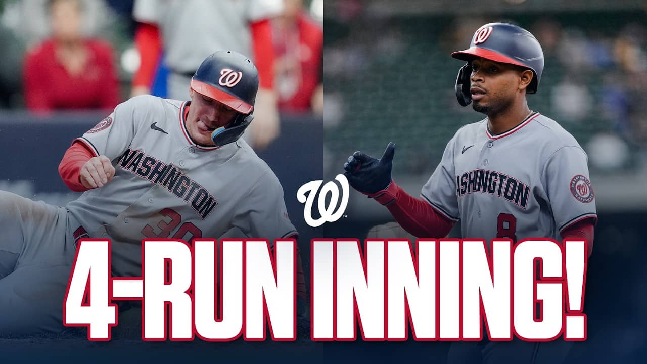 Nationals Rally For 4 Runs In The 7th-Inning vs. the Brewers | Full Inning