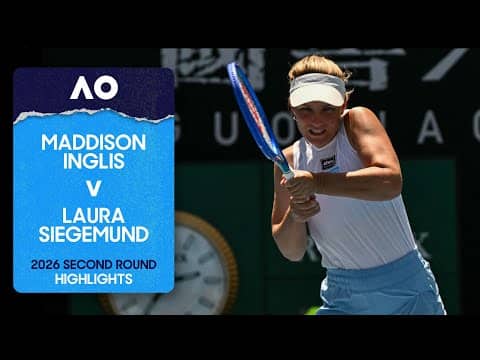 Maddison Inglis v Laura Siegemund Highlights | Australian Open 2026 Second Round
