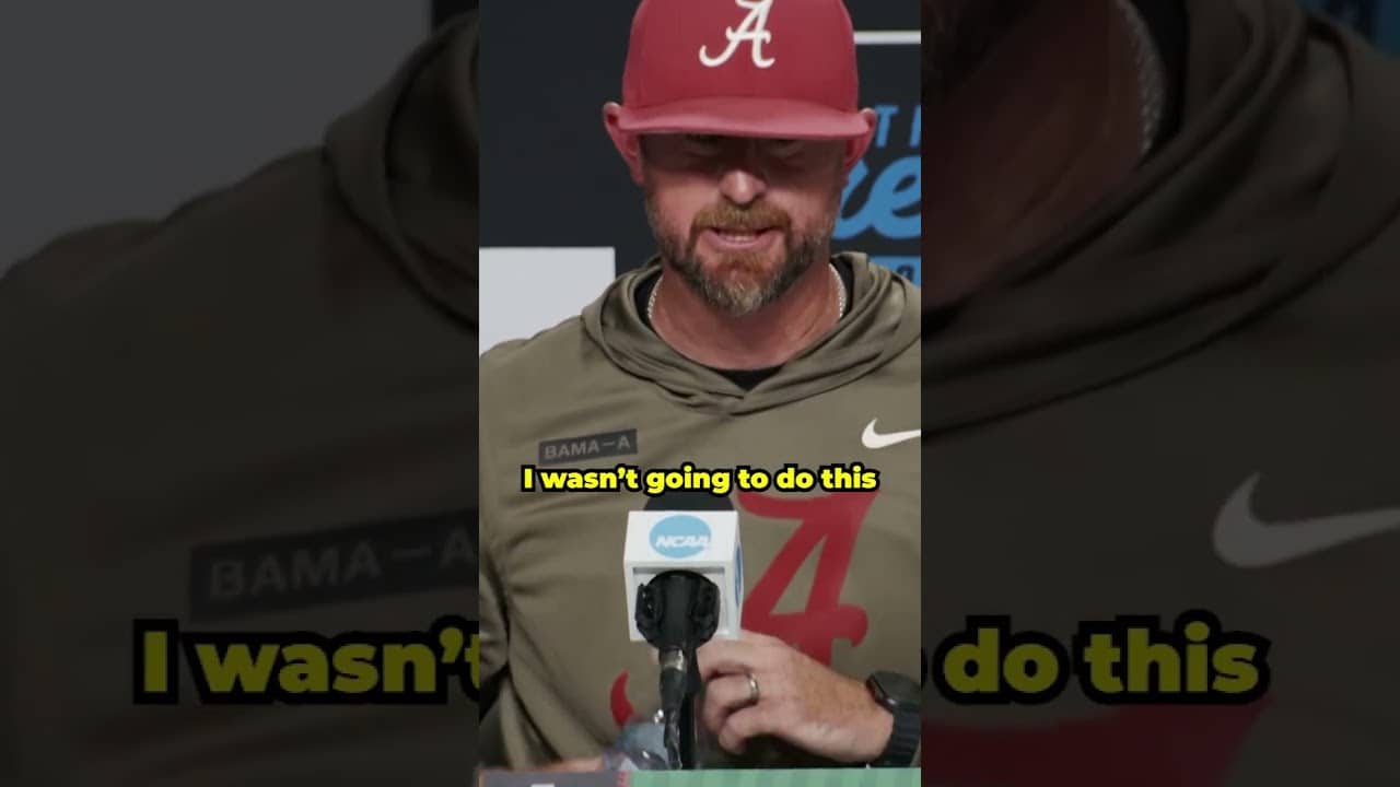 Alabama HC Rob Vaughn reflects on the Tide's run and Justin Lebron's impact 🥹 #shorts