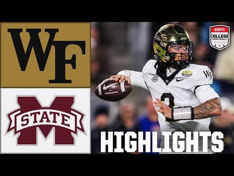 Mayo Bowl: Wake Forest Demon Deacons vs. Miss State Bulldogs | Full Game Highlights | ESPN CFB
