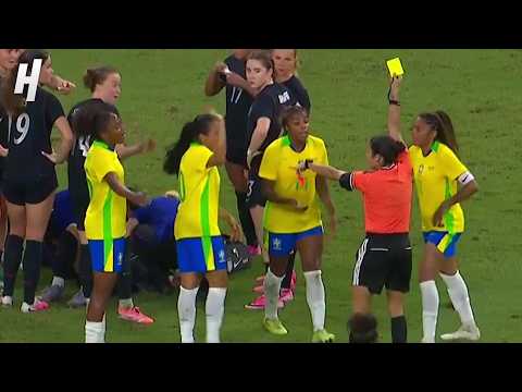 USA vs Brazil Gets OUT OF CONTROL! 😱 ALL Yellow & Red Cards