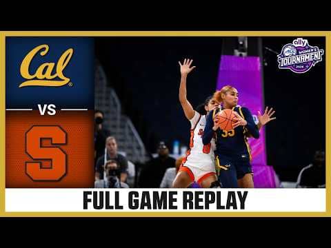 Cal vs. Syracuse Full Game Replay | 2026 Ally ACC Women's Basketball Tournament