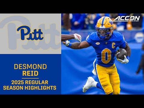 Desmond Reid 2025 Regular Season Highlights | Pitt Running Back