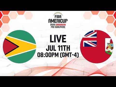 LIVE - Guyana v Bermuda | FIBA AmeriCup 2029 Caribbean Pre-Qualifiers 2029 | Group Phase