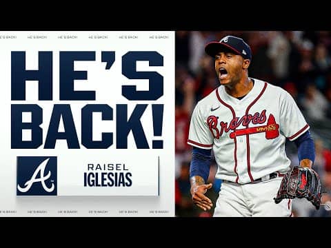REACTION: Closer Raisel Iglesias re-signs with the Braves (97 saves with Atlanta) 🔥