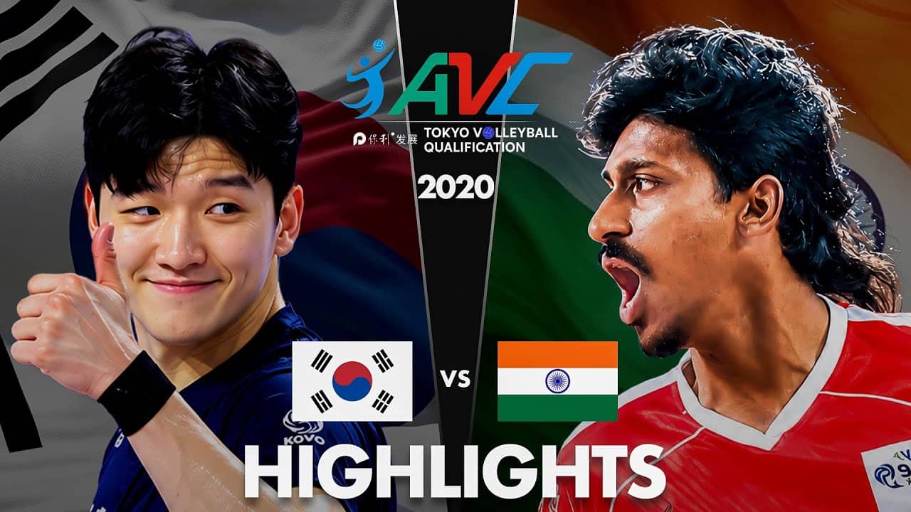 Crazy Volleyball Battle | India vs Korea | AVC Men's Tokyo Volleyball Qualification 2020