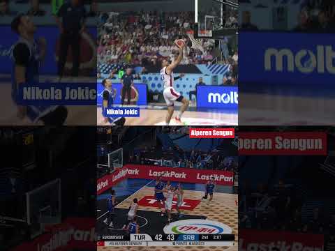 Sengun & Jokic pull off identical insane assists 😱 #EuroBasket