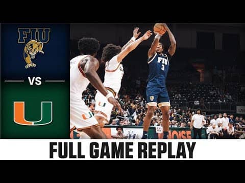 FIU vs. Miami Full Game Replay | 2025-26 ACC Men's Basketball
