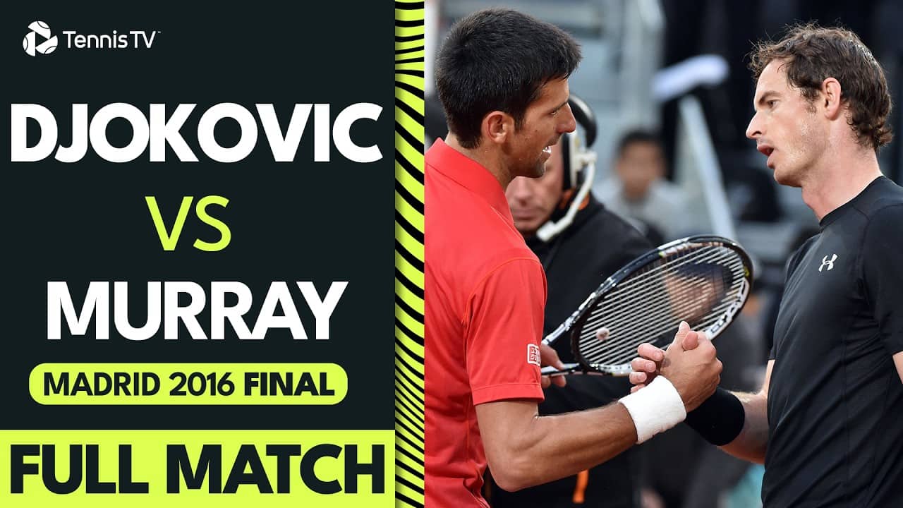 Novak Djokovic vs Andy Murray Clay Court EPIC 🥵 | Madrid 2016 Final Full Match