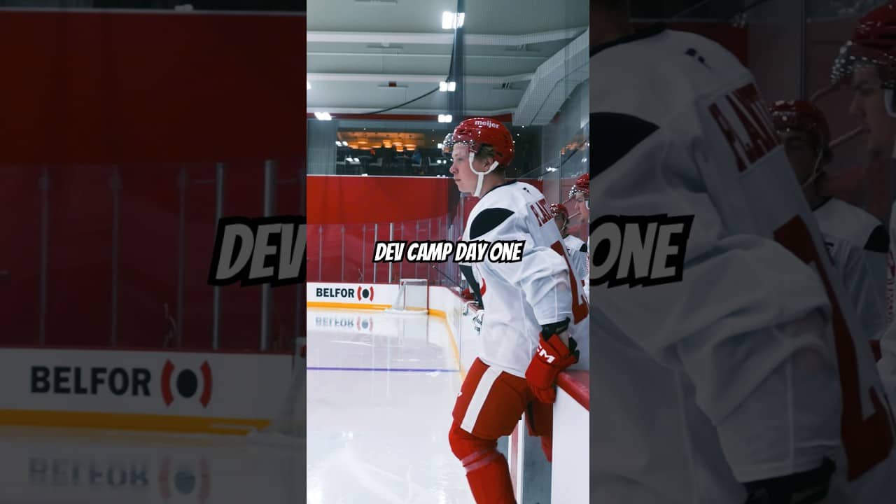All the action from day one of Red Wings Development Camp
