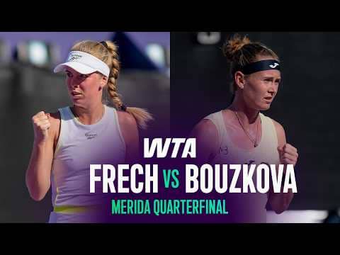Magdalena Frech vs. Marie Bouzkova | 2026 Merida Quarterfinals | WTA Match Highlights