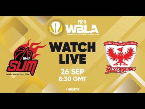 LIVE - BNK Sum v Fujitsu Red Wave | Women's Basketball League Asia 2025 | Group Phase