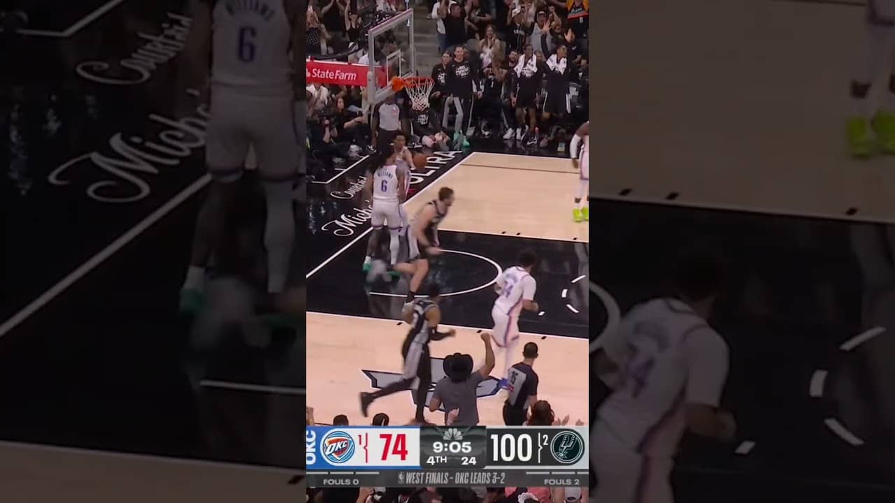 DYLAN TO LUKE OOP 🙌 #LukeKornet #Spurs #NBA