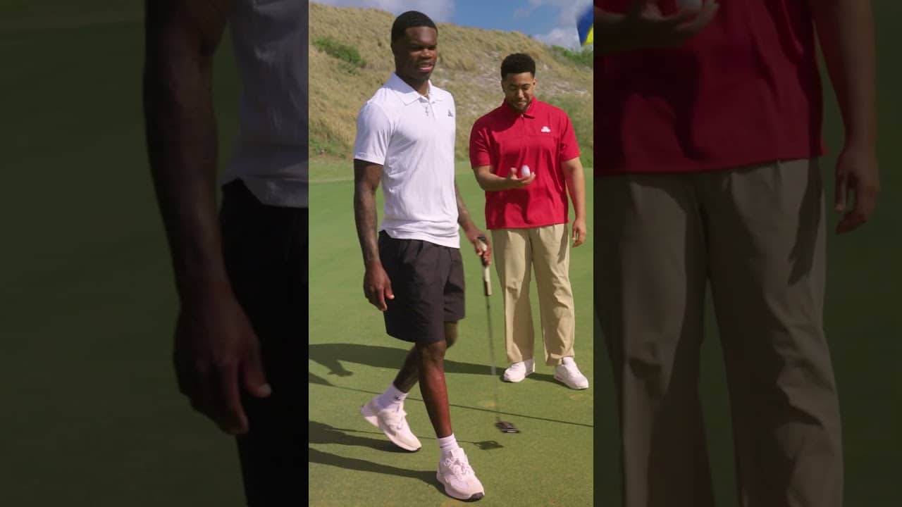 Travis Hunter plays both sides #ad #CaddieAndTheKidPresented @statefarm