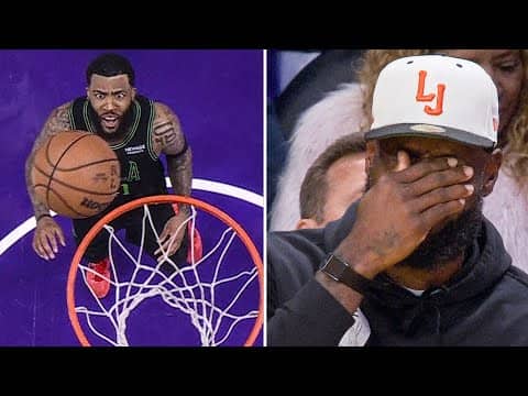 LeBron CRACKS UP After Maxi Kleber Blocks His Own Shot 😭