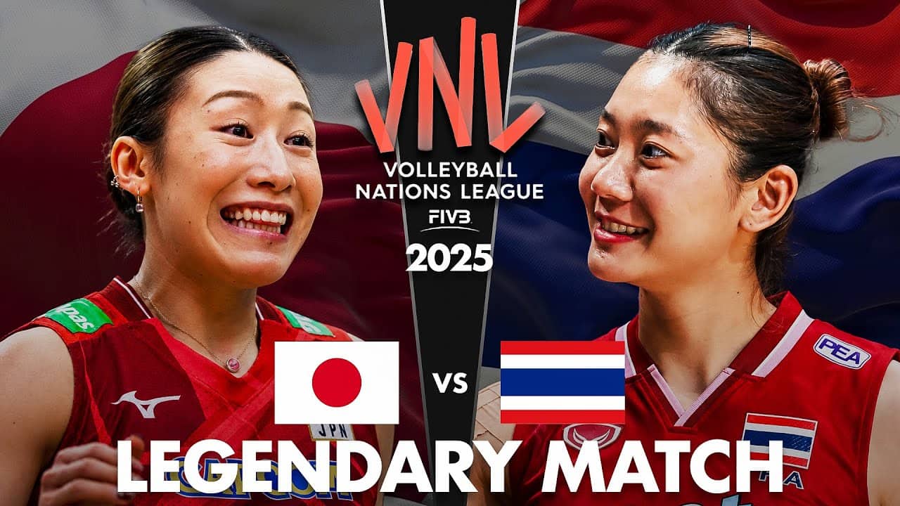 Japan vs Thailand | Legendary Volleyball Match | Women's VNL 2025