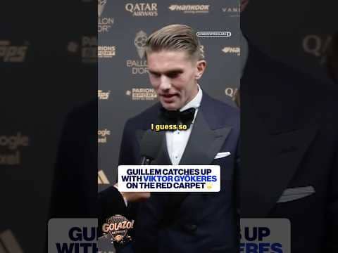 Arsenal’s Viktor Gyökeres is honored to be recognized as one of the best players in the world ✨