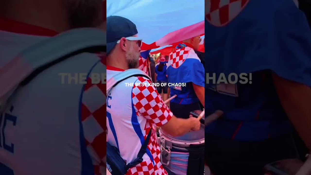 ¡MONUMENTAL! ‼️🇭🇷 Fans de Croacia se apoderan de las calles de Dallas 🔥🏴󠁧󠁢󠁥󠁮󠁧󠁿 #shorts