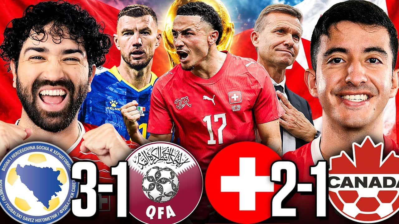 Group B Recap: Switzerland Wins Group B! Canada Advances 🔥 Bosnia Destroys Qatar 3-1!