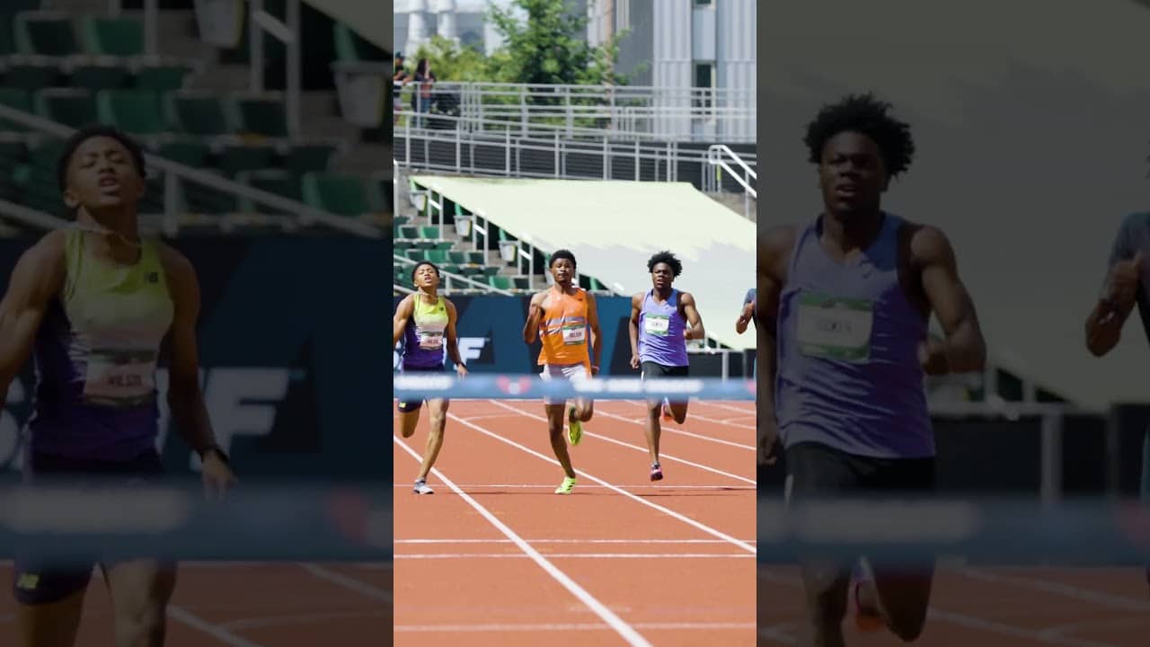 Jayden Deleon delivered a high school senior national record to win the U20 men’s 400m in 44.52 🤯