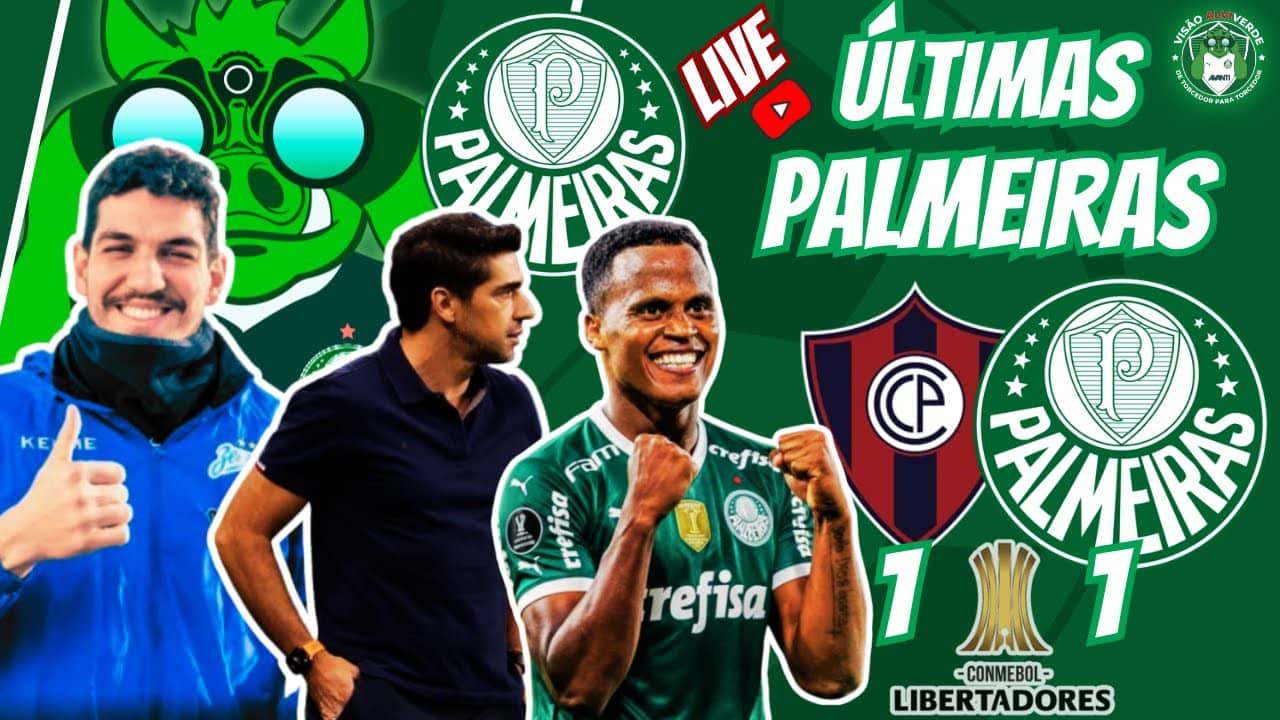 🚨#AOVIVO-PEGA A VISÃO: CERRO PORTEÑO 1X1 PALMEIRAS | LIBERTADORES | NOTÍCIAS DO VERDÃO