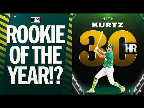 AL Rookie of the Year LOCKED UP!? 🔐 Nick Kurtz crushes his 30th home run of the year for the A's!