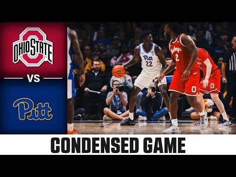 Ohio State vs. Pitt Condensed Game | 2025-26 ACC Men's Basketball