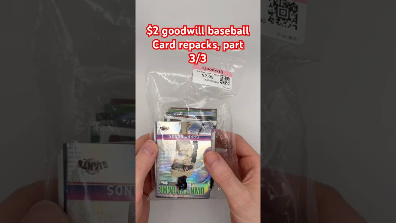 We open the last of our $2 repacks from goodwill! #twinbirdbreaks #baseballcards #topps #goodwill