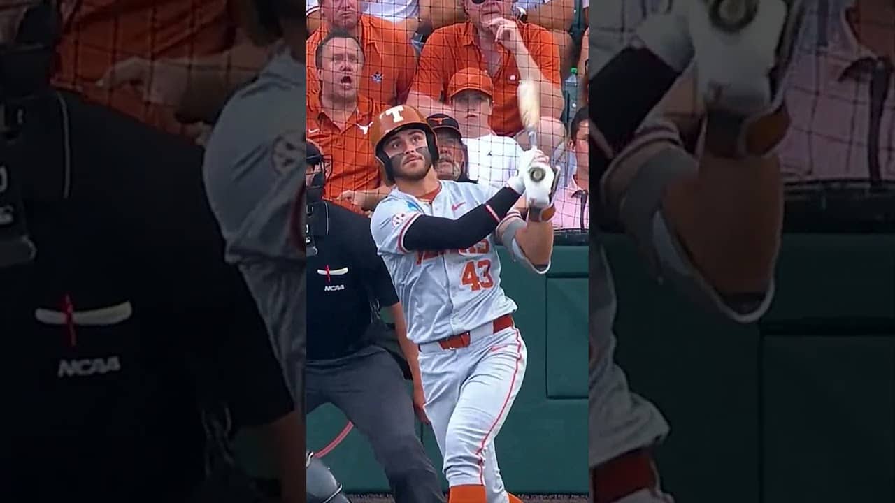 Longhorns go yard BACK-TO-BACK to start super regional Game 2 🍿 #shorts