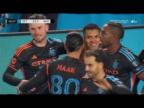 Alonso Martínez DEADLY COUNTER ATTACK for NYCFC!! | 2025 Audi MLS Cup Playoffs