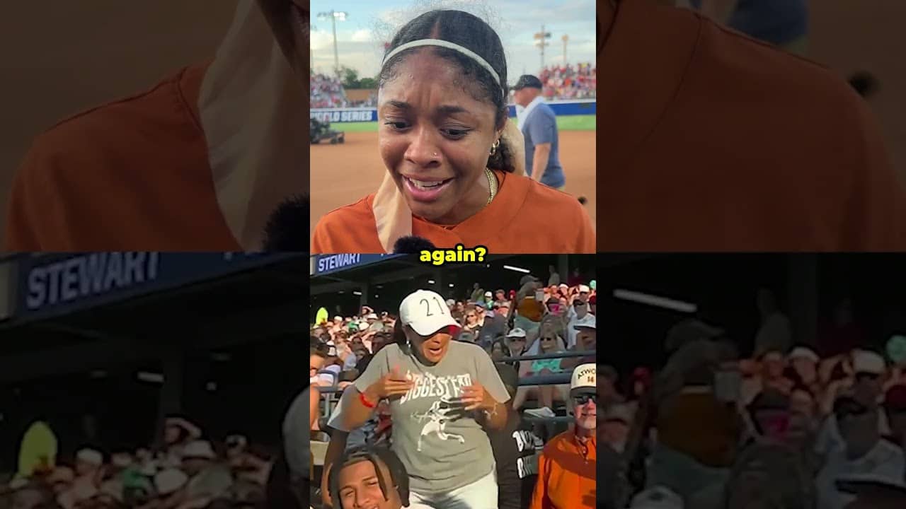 Mom hits scuba after her daughter hits home run at the WCWS 🤣 #shorts